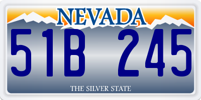 NV license plate 51B245