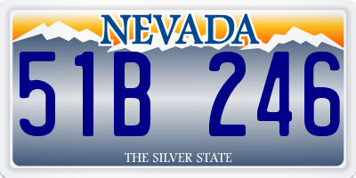NV license plate 51B246
