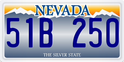 NV license plate 51B250