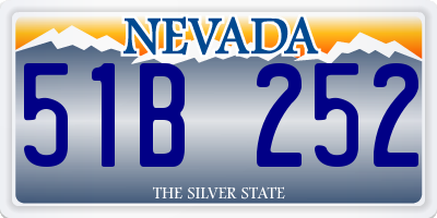 NV license plate 51B252