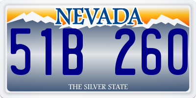 NV license plate 51B260