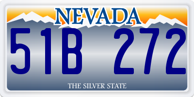 NV license plate 51B272