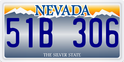 NV license plate 51B306