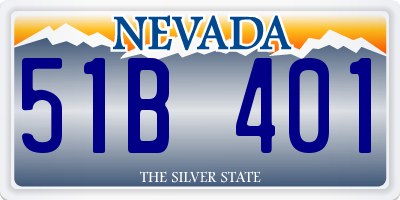 NV license plate 51B401