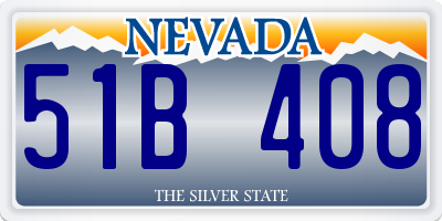 NV license plate 51B408