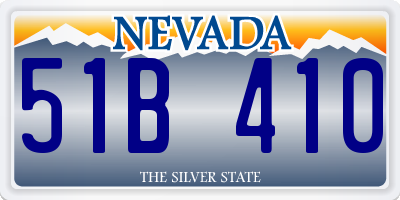 NV license plate 51B410