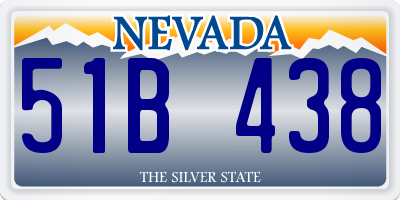 NV license plate 51B438