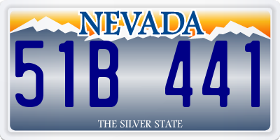NV license plate 51B441