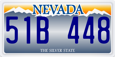 NV license plate 51B448