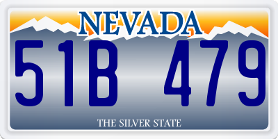 NV license plate 51B479