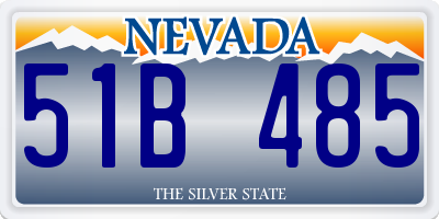 NV license plate 51B485