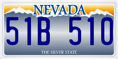 NV license plate 51B510