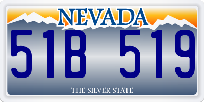 NV license plate 51B519