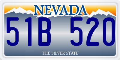 NV license plate 51B520