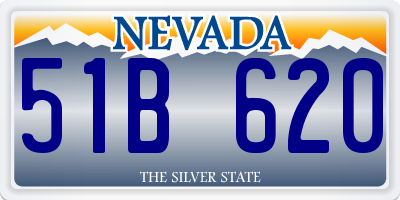 NV license plate 51B620