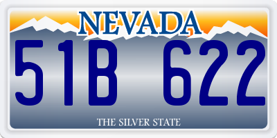 NV license plate 51B622