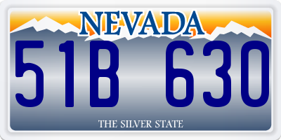 NV license plate 51B630