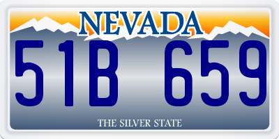NV license plate 51B659