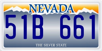 NV license plate 51B661