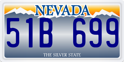 NV license plate 51B699