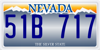 NV license plate 51B717