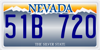 NV license plate 51B720