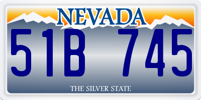 NV license plate 51B745