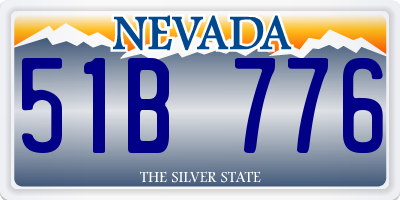 NV license plate 51B776