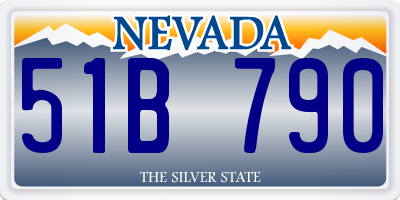 NV license plate 51B790