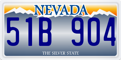 NV license plate 51B904