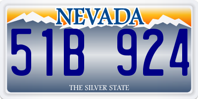 NV license plate 51B924