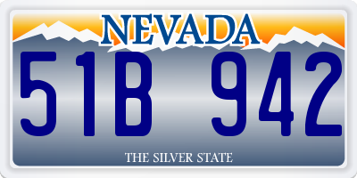 NV license plate 51B942