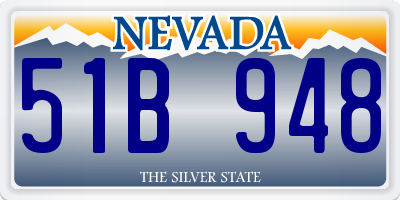 NV license plate 51B948