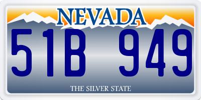 NV license plate 51B949