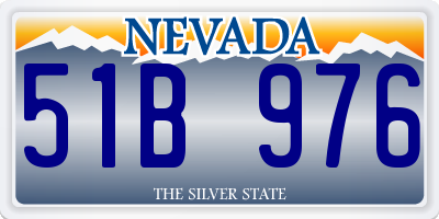 NV license plate 51B976