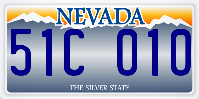 NV license plate 51C010