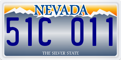 NV license plate 51C011