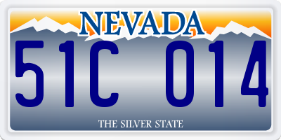 NV license plate 51C014