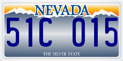 NV license plate 51C015