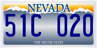 NV license plate 51C020