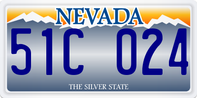 NV license plate 51C024