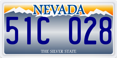 NV license plate 51C028