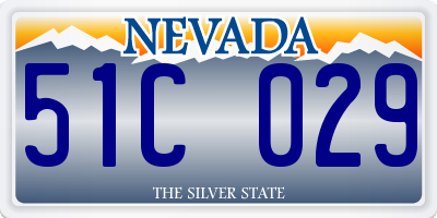 NV license plate 51C029