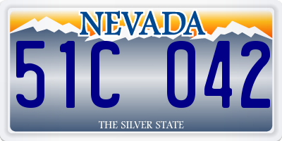 NV license plate 51C042