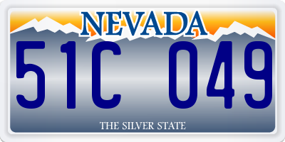 NV license plate 51C049