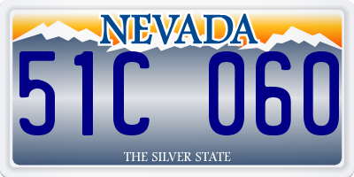 NV license plate 51C060