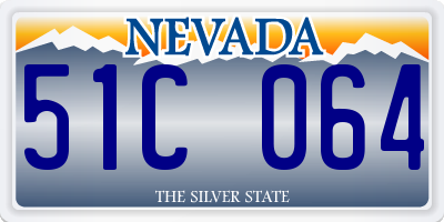 NV license plate 51C064