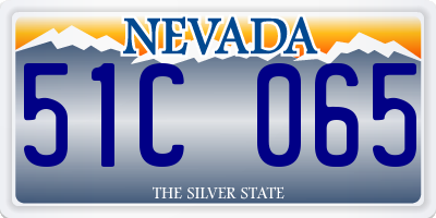 NV license plate 51C065