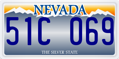 NV license plate 51C069