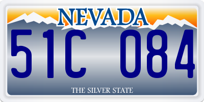 NV license plate 51C084